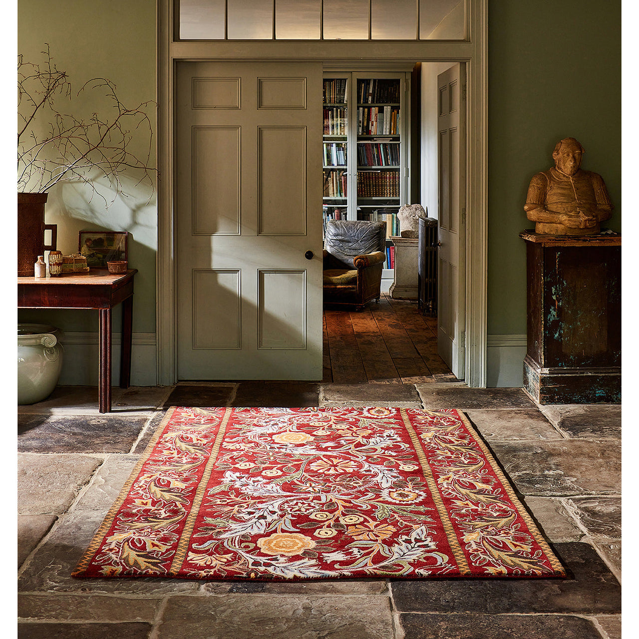 Morris & Co Wilhelmina Russet 127400 Designer Wool Rug - Rugs Of Beauty - 2