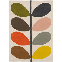 Orla Kiely Giant Multi Stem 059205 Designer Wool Rug - Rugs Of Beauty - 1
