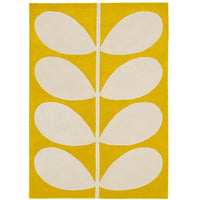 Orla Kiely Yellow Stem 059306 Designer Wool Rug - Rugs Of Beauty - 1