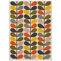 Orla Kiely Classic Multi Stem 059505 Designer Wool Rug - Rugs Of Beauty - 1