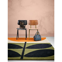 Orla Kiely Stem Black 059803 Designer Wool Rug - Rugs Of Beauty - 2