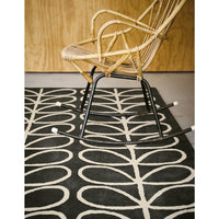 Orla Kiely Linear Stem Slate 060505 Designer Wool Rug - Rugs Of Beauty - 2