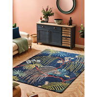 Sanderson Rain Forest Tropical Night 050708 Designer Wool Rug - Rugs Of Beauty - 3