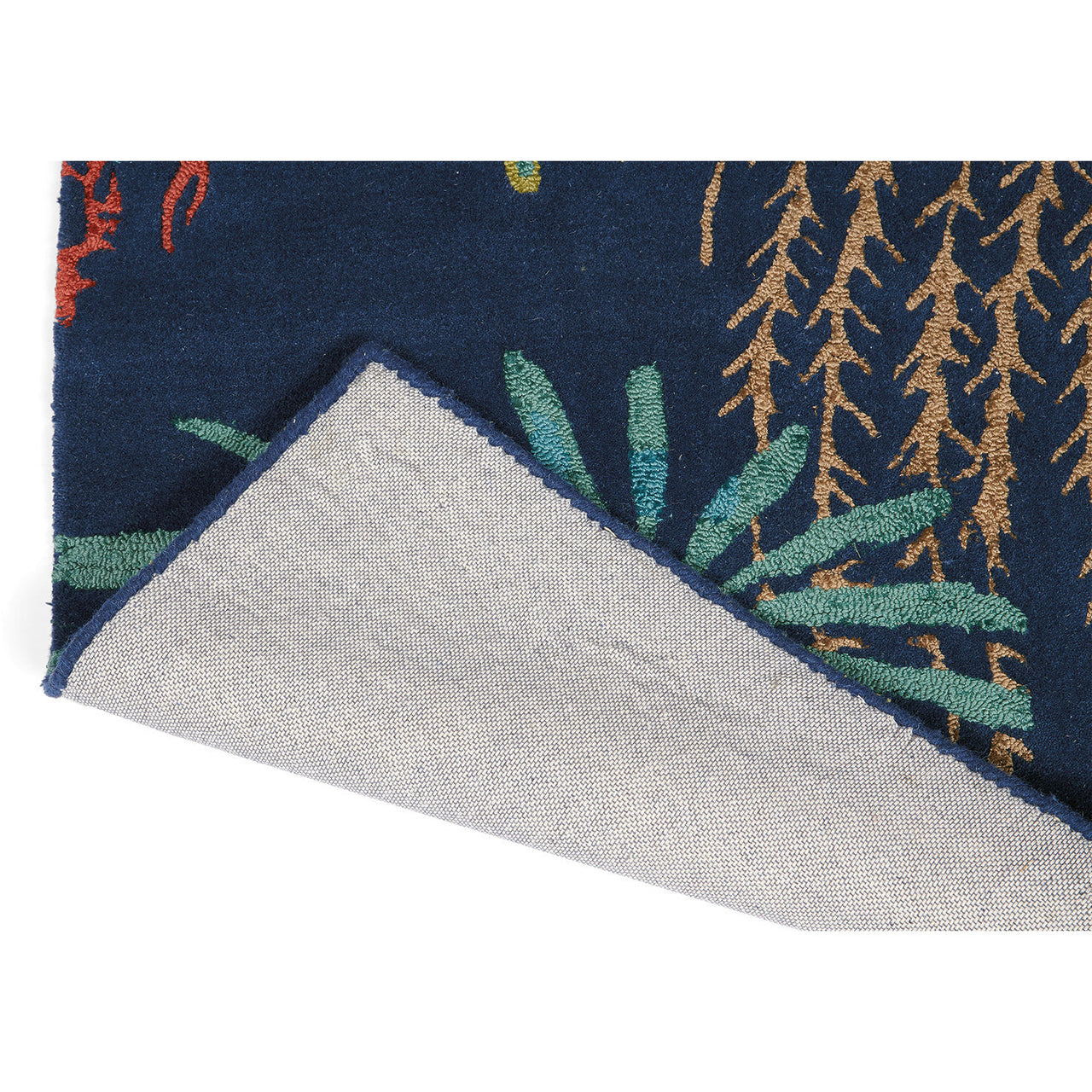 Sanderson Rain Forest Tropical Night 050708 Designer Wool Rug - Rugs Of Beauty - 6