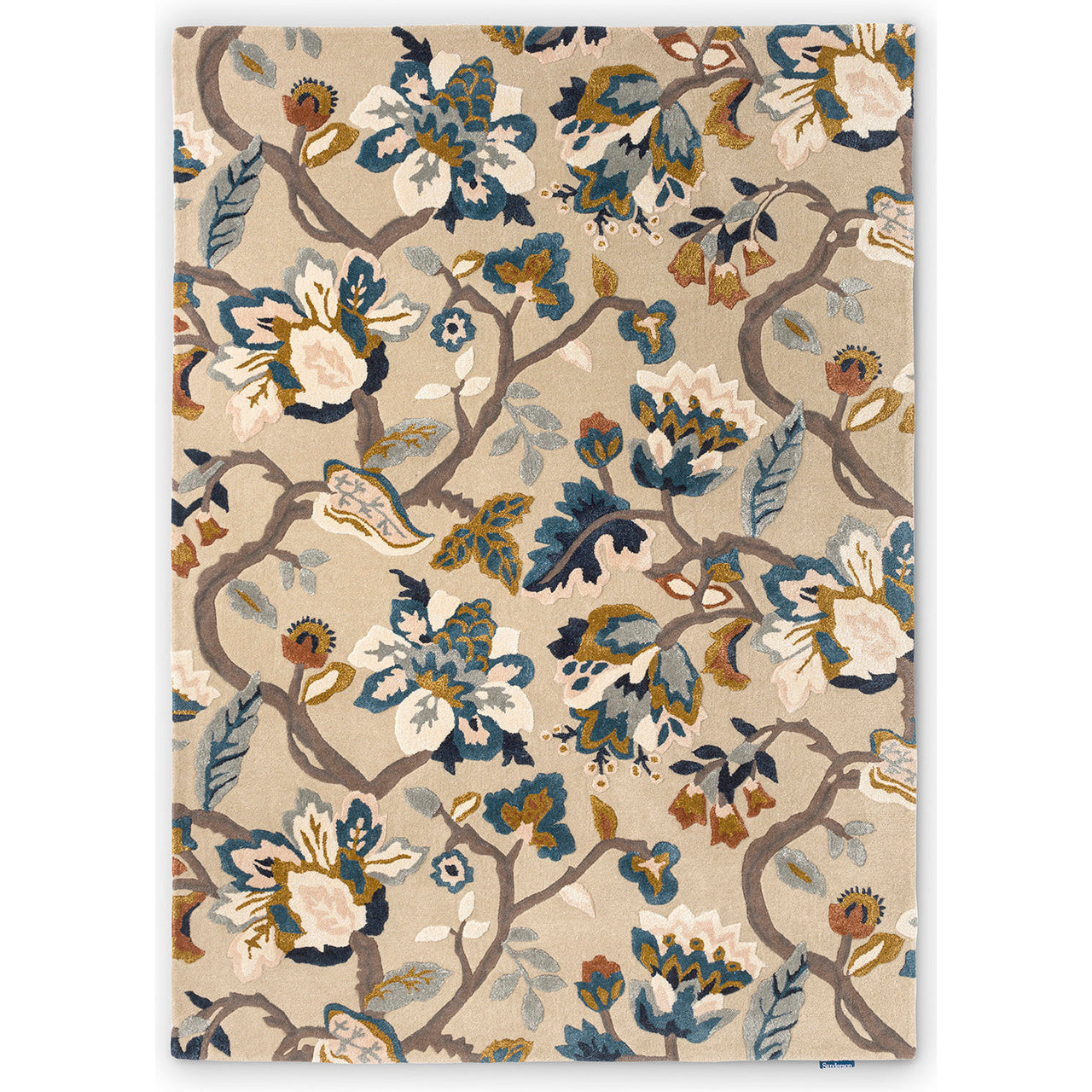 Sanderson Amanpuri Stone 145101 Designer Wool Viscose Rug - Rugs Of Beauty - 1