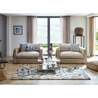 Sanderson Amanpuri Stone 145101 Designer Wool Viscose Rug - Rugs Of Beauty - 2