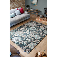 Sanderson Indra Charcoal 145804 Designer Wool Rug - Rugs Of Beauty - 3