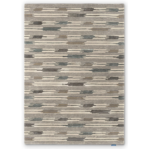 Sanderson Ishi Slate Charcoal 146004 Designer Wool Viscose Rug - Rugs Of Beauty - 1