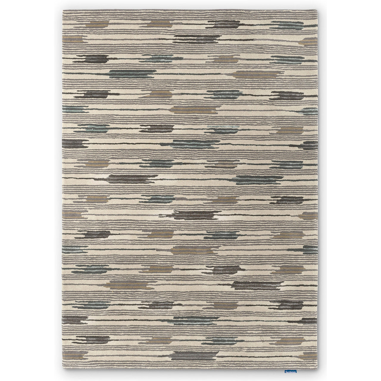 Sanderson Ishi Slate Charcoal 146004 Designer Wool Viscose Rug - Rugs Of Beauty - 1