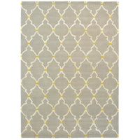 Sanderson Empire Trellis Stone 45501 Designer Wool / Viscose Rug - Rugs Of Beauty - 1