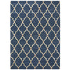 Sanderson Empire Trellis Indigo 45508 Designer Wool / Viscose Rug - Rugs Of Beauty - 1