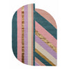 Ted Baker Jardin Pink Oval 160902 Designer Wool Viscose Rug - Rugs Of Beauty - 1
