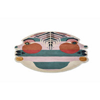 Ted Baker Zodiac Gemini Round 161305 Designer Wool Viscose Rug - Rugs Of Beauty - 3