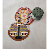 Ted Baker Zodiac Libra Round 161705 Designer Wool Viscose Rug - Rugs Of Beauty - 2