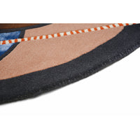 Ted Baker Zodiac Sagittarius Round 161905 Designer Wool Viscose Rug - Rugs Of Beauty - 4