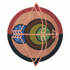 Ted Baker Zodiac Sagittarius Round 161905 Designer Wool Viscose Rug - Rugs Of Beauty - 1