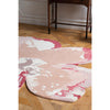 Ted Baker Shaped Magnolia Light Pink Round 162302 Designer Wool Rug - Rugs Of Beauty - 2