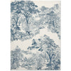 Ted Baker Landscape Toile Light Blue 162608 Designer Cotton Rug - Rugs Of Beauty - 1