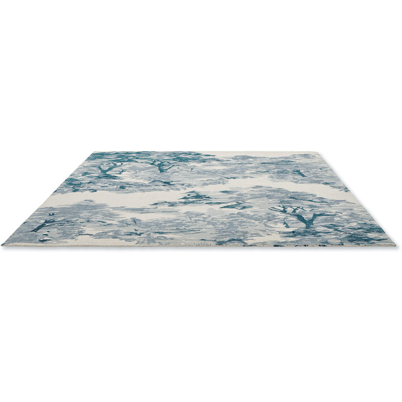 Ted Baker Landscape Toile Light Blue 162608 Designer Cotton Rug - Rugs Of Beauty - 4