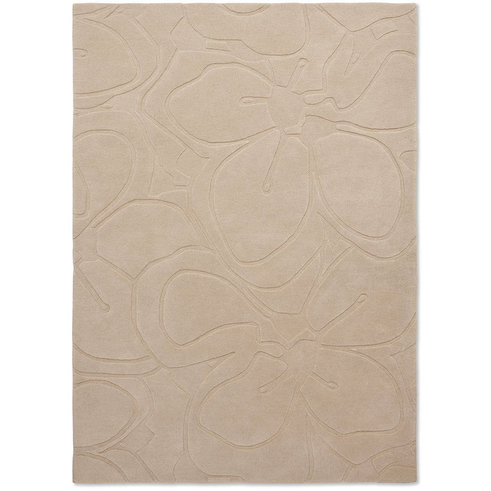 Ted Baker Romantic Magnolia Cream 162701 Designer Wool Rug - Rugs Of Beauty - 1