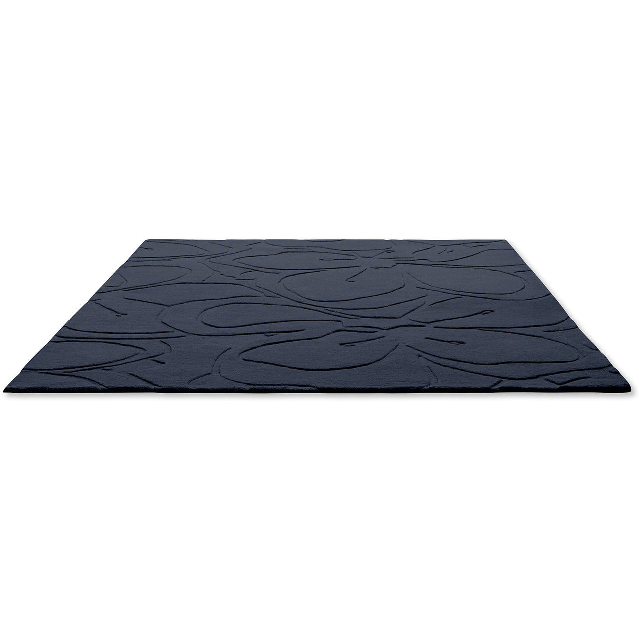 Ted Baker Romantic Magnolia Dark Blue 162708 Designer Wool Rug - Rugs Of Beauty - 3