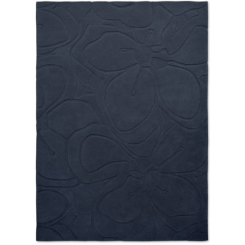 Ted Baker Romantic Magnolia Dark Blue 162708 Designer Wool Rug - Rugs Of Beauty - 1
