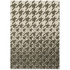 Ted Baker Houndstooth Grey 162804 Designer Wool Rug - Rugs Of Beauty - 1