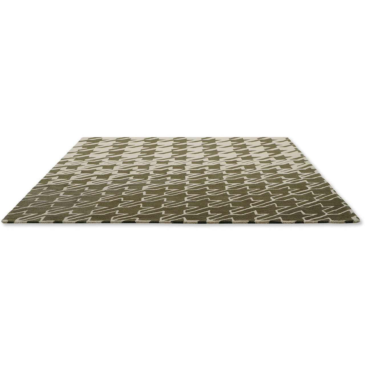 Ted Baker Houndstooth Grey 162804 Designer Wool Rug - Rugs Of Beauty - 3