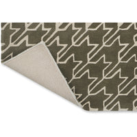Ted Baker Houndstooth Grey 162804 Designer Wool Rug - Rugs Of Beauty - 5