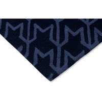 Ted Baker Houndstooth Dark Blue 162808 Designer Wool Rug - Rugs Of Beauty - 5