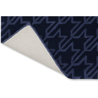 Ted Baker Houndstooth Dark Blue 162808 Designer Wool Rug - Rugs Of Beauty - 6