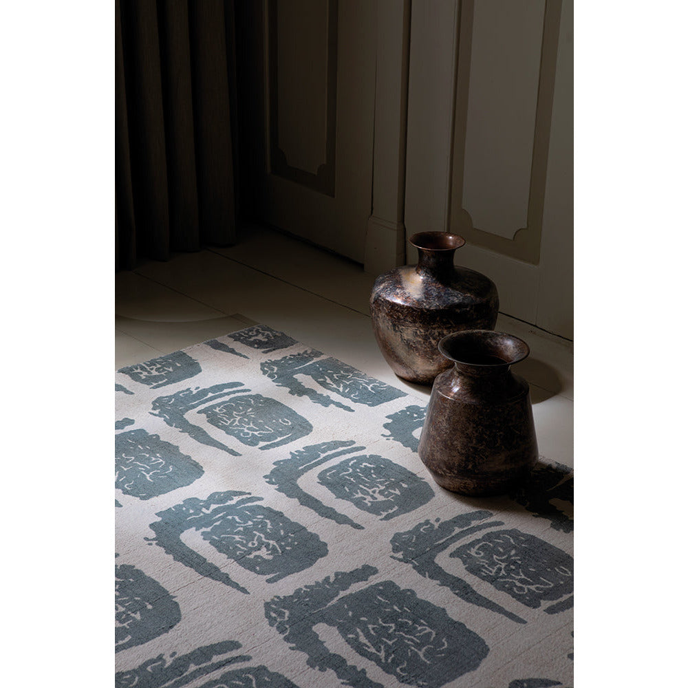 Ted Baker Woodblock Grey 163001 Designer Cotton Rug - Rugs Of Beauty - 4