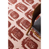 Ted Baker Woodblock Red 163003 Designer Cotton Rug - Rugs Of Beauty - 3