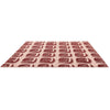 Ted Baker Woodblock Red 163003 Designer Cotton Rug - Rugs Of Beauty - 4