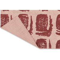 Ted Baker Woodblock Red 163003 Designer Cotton Rug - Rugs Of Beauty - 6