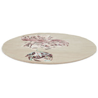 Ted Baker Tranquility Round Beige 56001 Designer Wool Viscose Rug - Rugs Of Beauty - 3