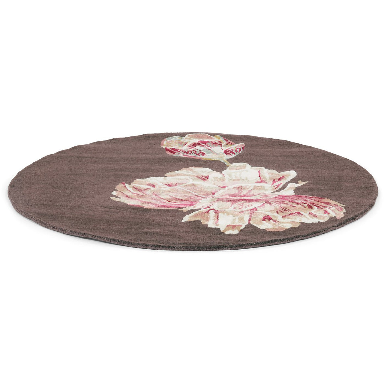 Ted Baker Tranquility Round Aubergine 56005 Designer Wool Viscose Rug - Rugs Of Beauty - 2