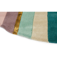 Ted Baker Sahara Round Pink 56102 Designer Wool Viscose Rug - Rugs Of Beauty - 5