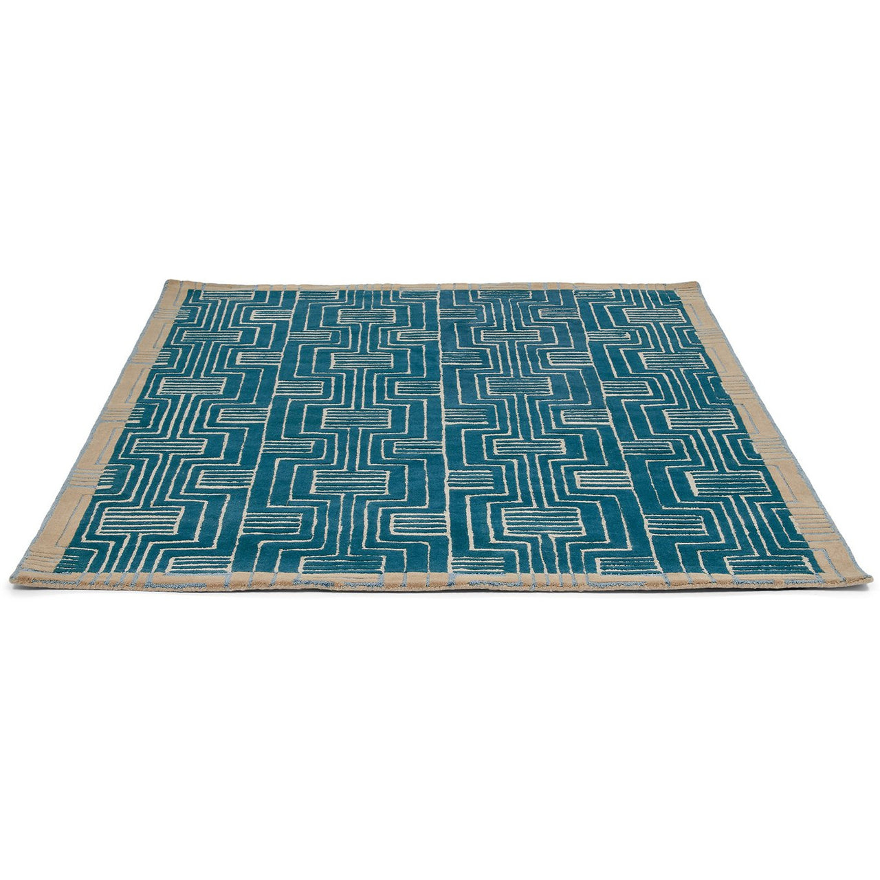 Ted Baker Kinmo Green 56807 Designer Wool Viscose Rug - Rugs Of Beauty - 4