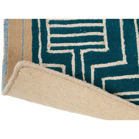 Ted Baker Kinmo Green 56807 Designer Wool Viscose Rug - Rugs Of Beauty - 6