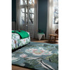 Wedgwood Waterlily Midnight Pond 038608 Designer Wool Rug - Rugs Of Beauty - 2