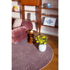 Wedgwood Folia Mink 038902 Designer Wool Round Rug - Rugs Of Beauty - 3