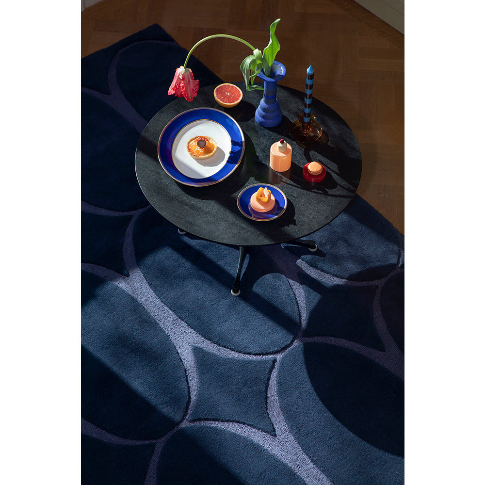 Wedgwood Renaissance Blue 039008 Designer Wool Viscose Rug - Rugs Of Beauty - 3