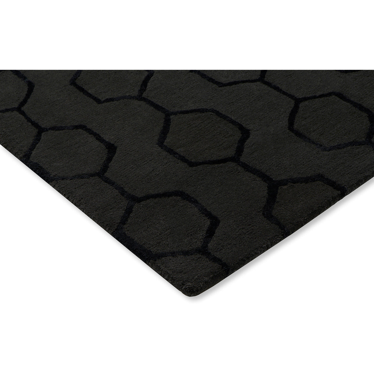 Wedgwood Gio Noir 039105 Designer Wool Viscose Rug - Rugs Of Beauty - 6