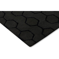 Wedgwood Gio Noir 039105 Designer Wool Viscose Rug - Rugs Of Beauty - 6
