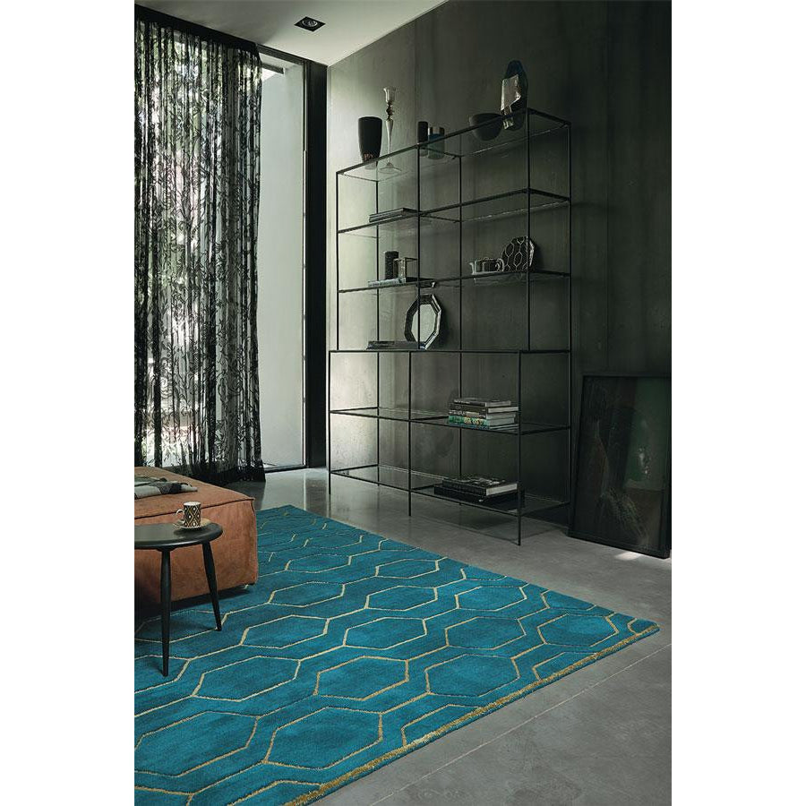 Wedgwood Arris Teal Designer Rug - Rugs Of Beauty - 2