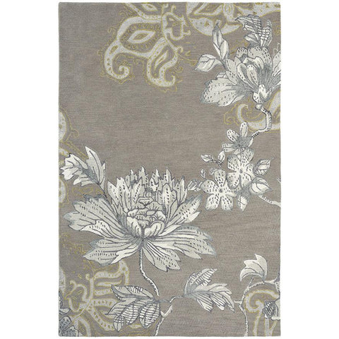Wedgwood Fabled Floral Grey Designer Rug - Rugs Of Beauty - 1