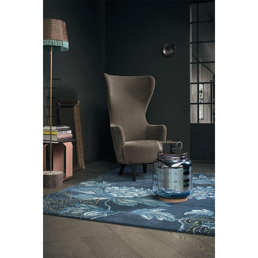 Wedgwood Fabled Floral Navy Designer Rug - Rugs Of Beauty - 2