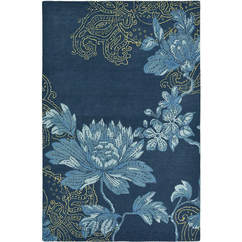 Wedgwood Fabled Floral Navy Designer Rug - Rugs Of Beauty - 1