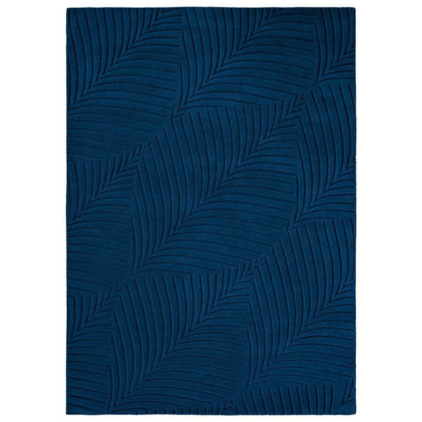 Wedgwood Folia Navy Blue 38308 Wool Designer Rug - Rugs Of Beauty - 1